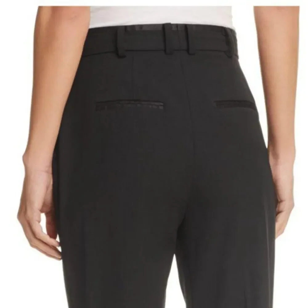 Rebecca Taylor Pleated Black Wool Trousers